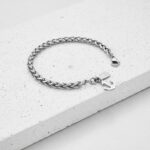 Pulseira para homem com pendente ancora