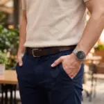 Relógio para homem Copper, com bracelete em aço inoxidável 316L