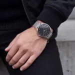 Relógio para homem em aço inoxdável, modelo Niobrara com bracelete mesh