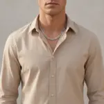 Colar homem Arkansas em aço inoxidável