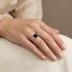 anel para mulher em aço inoxidavel modelo collier