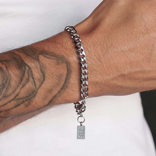 Pulseira para Homem em Aço Inoxidável - marca portuguesa Twobrothers - Pulseira El Paso - Pulseiras masculinas com estilo - Pulseiras em aço inoxidável para homem