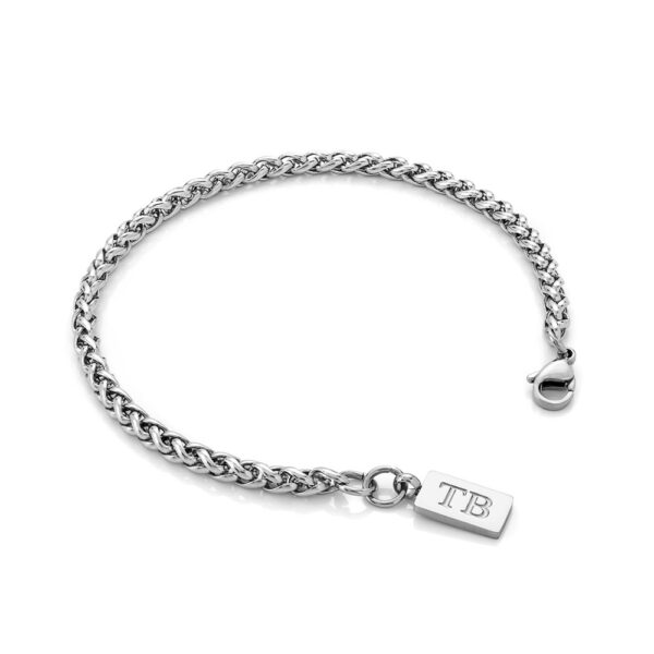 Pulseira para Homem em Aço Inoxidável -Pulseira simples para homem - marca portuguesa Twobrothers - Pulseira Malabar - Pulseiras masculinas com estilo - Pulseiras em aço inoxidável para homem