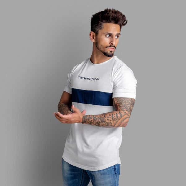 T-Shirt para Homem em Algodão Premium Regular Fit - Twobrothers Holbrook - Lado