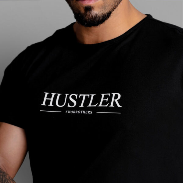 T-Shirt para Homem em Algodão Premium Regular Fit - Twobrothers Hustler - Painel TB