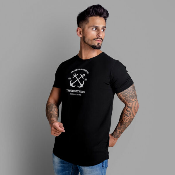 T-Shirt para Homem em Algodão Premium Regular Fit - Twobrothers Nogales - Lado