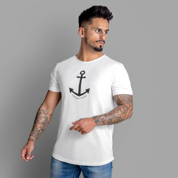 T-Shirt para Homem em Algodão Premium Regular Fit - Twobrothers Parker - Lado