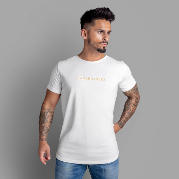 T-Shirt para Homem em Algodão Premium Regular Fit - Twobrothers Safford - Frente
