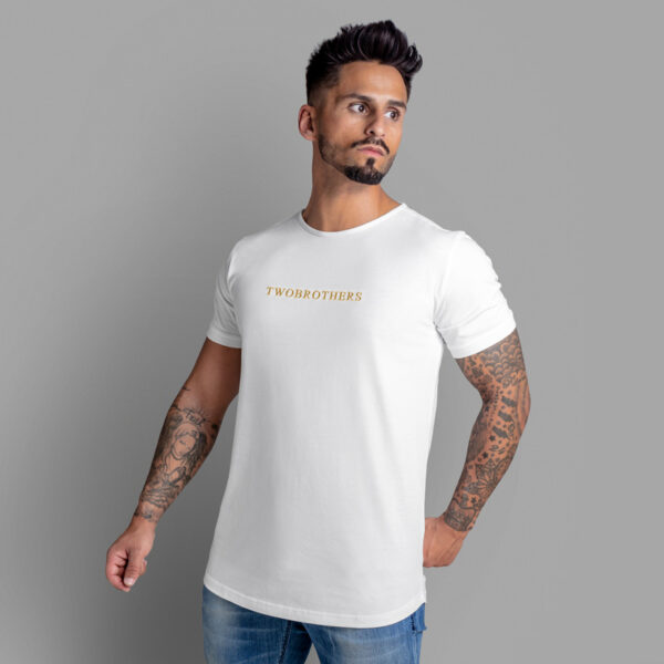 T-Shirt para Homem em Algodão Premium Regular Fit - Twobrothers Safford - Lado