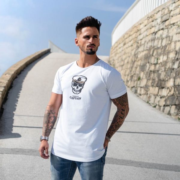 Twobrothers T-shirt para Homem Captain de Algodão Premium - Regular Fit