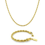 Conjunto Homem Pulseira Pike Gold e Colar Essex Gold