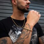 Conjunto Homem Pulseira Pike Gold e Colar Essex Gold - Image 2