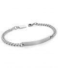 Pulseira Oxnard em aço inoxidável da marca portuguesa Twobrothers. Pulseira Personalizada. Pulseira com gravação Personalizada em aço inoxidável de Iniciais, nomes, frases e datas.