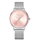 Relógio Classy Evelyn para mulher com mostrador cor de rosa elegante da marca portuguesa Twobrothers