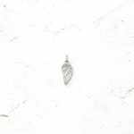 pendente em forma de asa para colares masculinos em aço inoxidável.