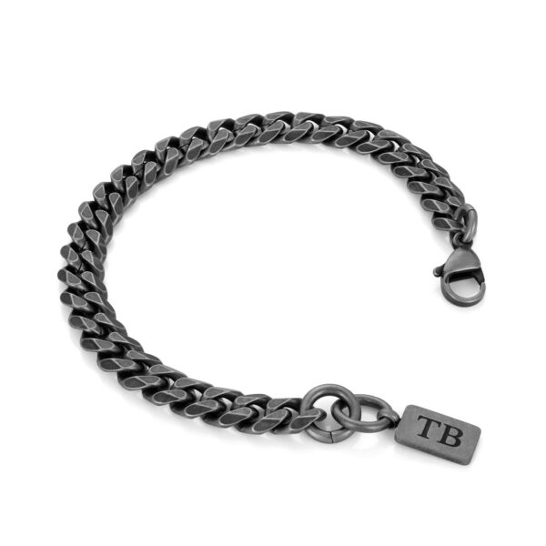 Pulseira Morris para Homem em Aço Inoxidável escurecido ou preto da marca sediada em Portugal Twobrothers.