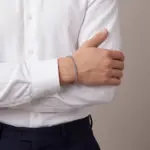 Pulseira para homem em aço inoxidável 316L, modelo Collin