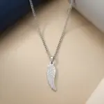 colar para homem em aço inoxidável com pendente asa eagle