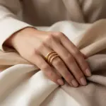 Anel Mulher Triplo Dourado - Image 6