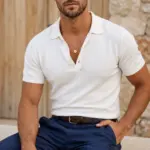 Colar para homem em aço inoxidável 316L modelo auburn dourado