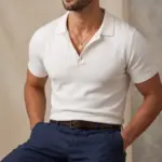 Colar para homem em aço inoxidável 316L modelo captain compass dourado