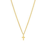 Colar Dourado Imola, para homem, com pendente em forma de cruz em aço inoxidável da marca portuguesa Twobrothers.