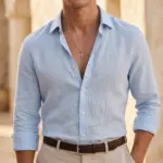 Colar para homem em aço inoxidável com cruz dillon
