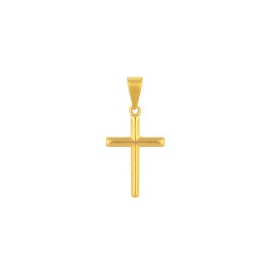 Pendente cruz Dillon Dourada, em aço inoxidável para colares.