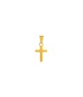 Pendente cruz Udine Dourada, em aço inoxidável para colares.