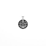 Pendente Medalha Ancora Watsonville Prateada, em aço inoxidável da Twobrothers, para Colares.