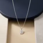 Colar davis para homem em aço inoxidavel 316L em prateado, com chapa personalizável