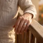 Anel para homem em aço inoxidável prateado, modelo Alpine