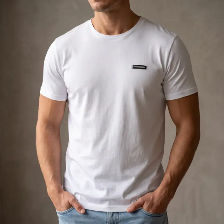 T-shirt para homem modelo Detroit na cor Branca