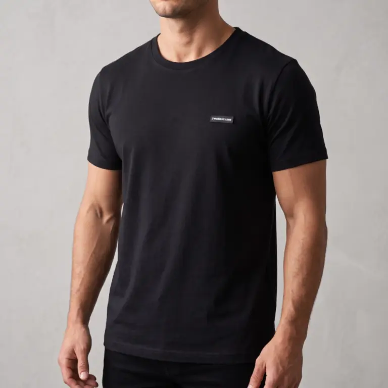 T-shirt para homem modelo Detroit na cor preta