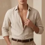 Colar para homem em aço inoxidável dourado, modelo poseidon tridente
