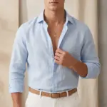 Colar para homem em aço inoxidável prateado, modelo poseidon tridente