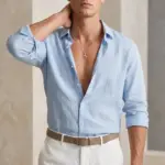 Colar para homem em aço inoxidável prateado, modelo poseidon tridente