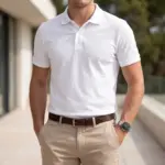 Relógio para homem Clinton Link, com bracelete de elos em aço inoxidável 316L