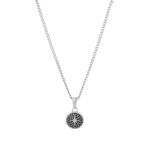 Colar homem com pendente em forma de rosa dos ventos. Colar masculino em aço inoxidável.