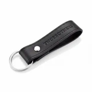 Porta-chaves para Homem em pele preta