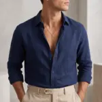 colar homem dourado com pendente em forma de cruz aberta