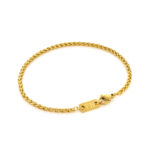 Pulseira Dourada Lincoln, para homem, em aço inoxidável Dourado para um estilo simples e discreto da marca Twobrothers em Portugal.