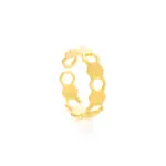 anel para mulher em aco inoxidavel dourado caroline