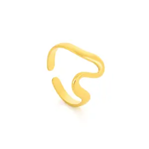 anel para mulher em aço inoxidavel dourado grace