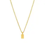 colar para homem em aço inoxidavel com medalha com inicial