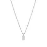 colar para homem com medalha com inicial em aco inoxidavel