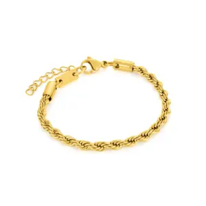 pulseira em dourada para mulher princetown em aço inoxidavel
