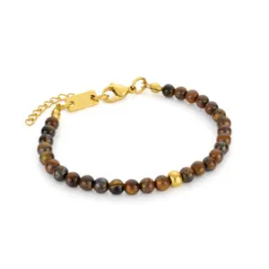 pulseira para mulher em pedra natural e aço inoxidavel sylvie