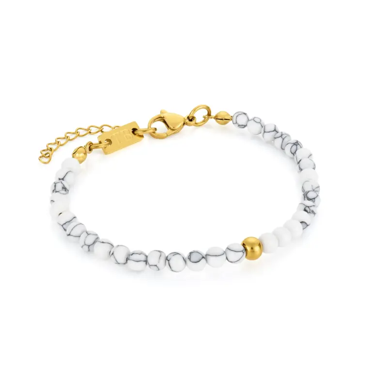 pulseira para mulher com pedra natural white springs