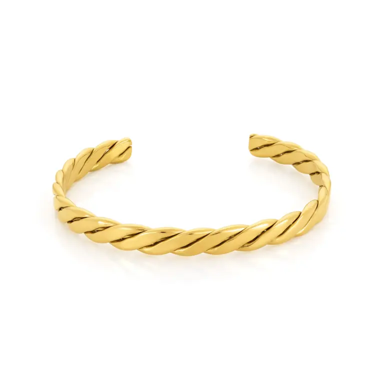 pulseira para mulher escrava dourada flora